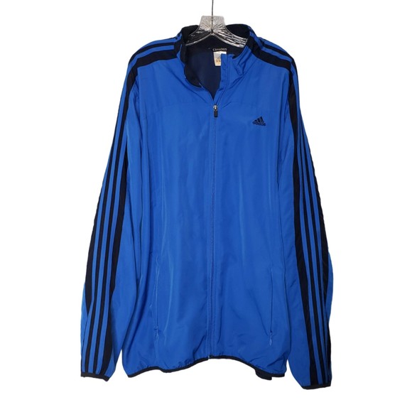 adidas Other - ADIDAS CLIMA365 BLUE BLACK WINDBREAKER JACKET SIZE 2XL